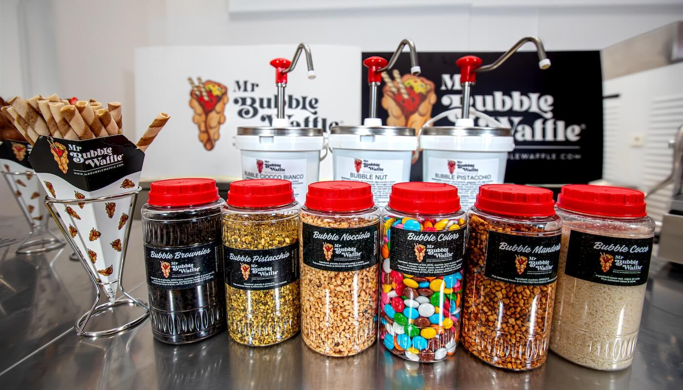 Fornitura bubble waffle per chioschi e attività commerciali