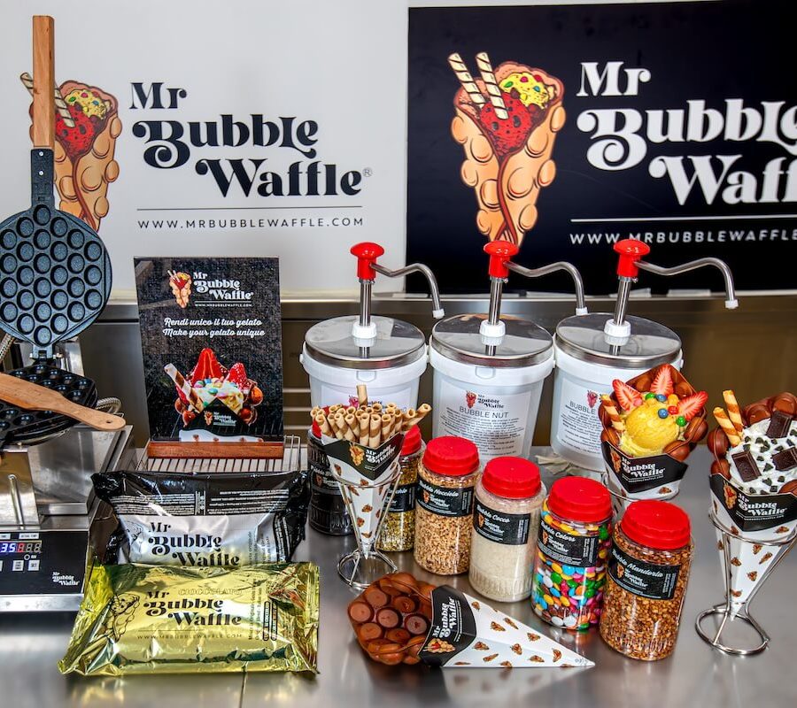 Kit bubble waffle per la tua attività