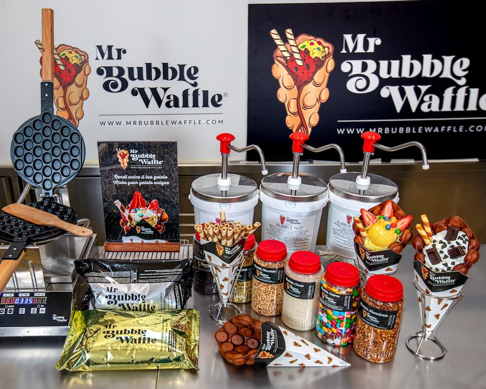 Kit bubble waffle per la tua attività